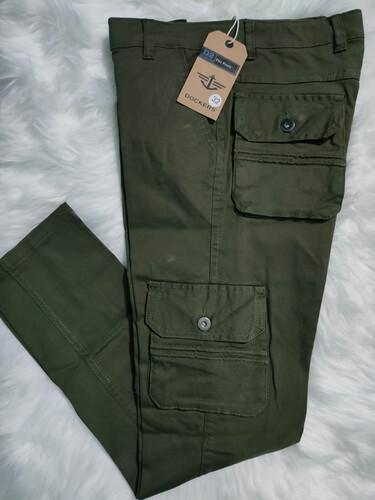 Men's 6 Pocket Cargo Mobile Pant (Olive), Size: 28