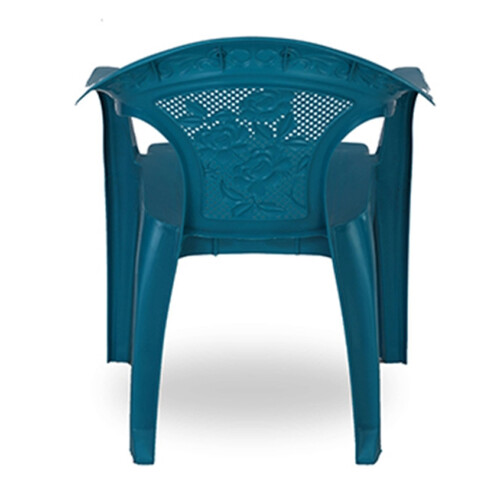 Deluxe Garden Chair (Net Flower) - Tulip Green, 3 image