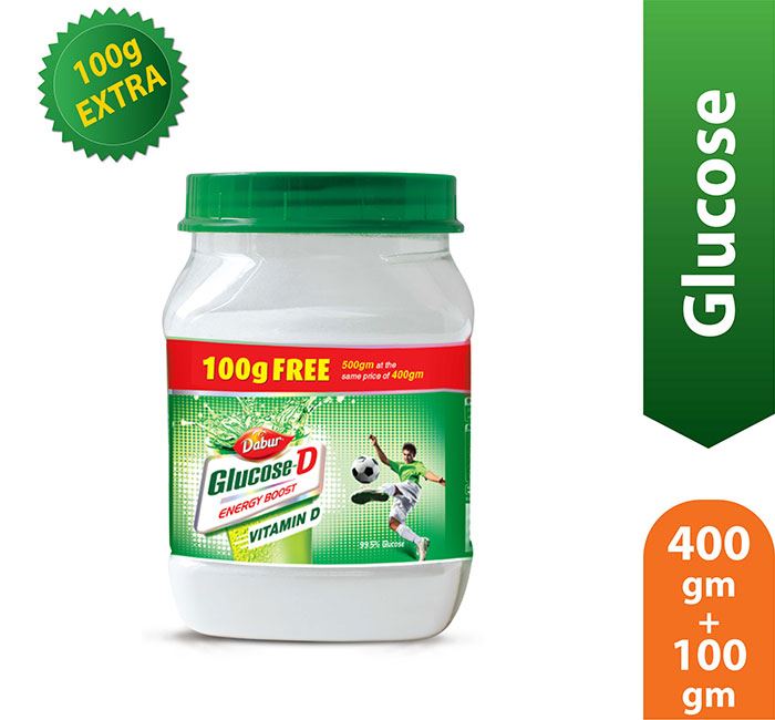 Dabur Glucose-D Energy Boost Sachet (Pack of 10) 25 gm