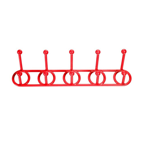 Wall Hanger 10 Hooks - Red, 2 image