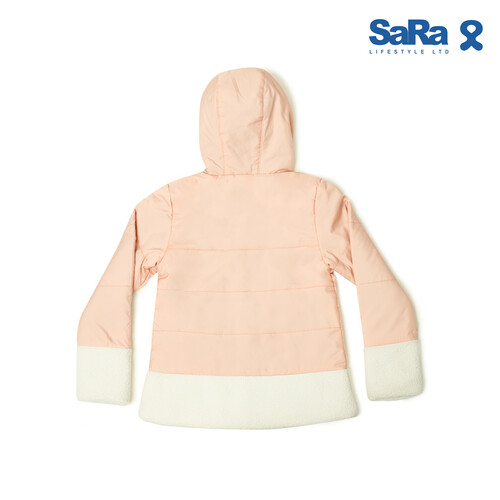 SaRa Girls Jacket (GJK132WFAK-Fluo Pink), Baby Dress Size: 2-3 years, 2 image