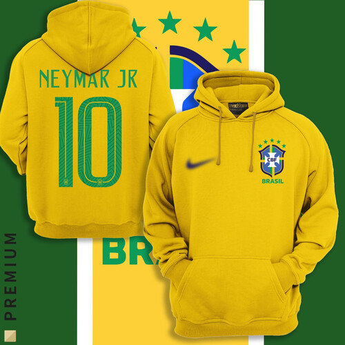 Team Brazil Premium Hoodie For Winter, Size: M