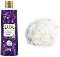 Lux Body Wash Black Orchid Scent & Juniper Oil 245ml loofa free