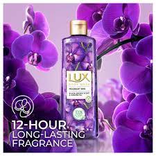 Lux Body Wash Black Orchid Scent & Juniper Oil 245ml loofa free, 2 image