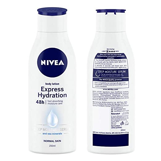 Nivea Body Lotion Express Hydration 200ml, 5 image