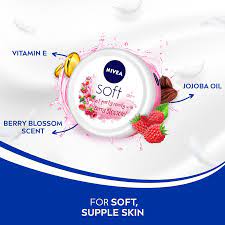 Nivea Soft Jar Berry Blossom Cream 200ml, 3 image