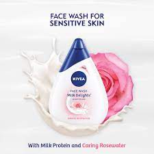 Nivea Milk Delights Face Wash Rose 100ml, 3 image