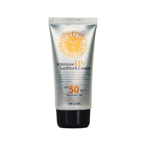 3W Clinic Intensive UV Sunblock Cream SPF 50+PA+++