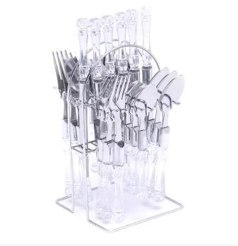 24 Pcs Cutlery Set Crystal, 2 image
