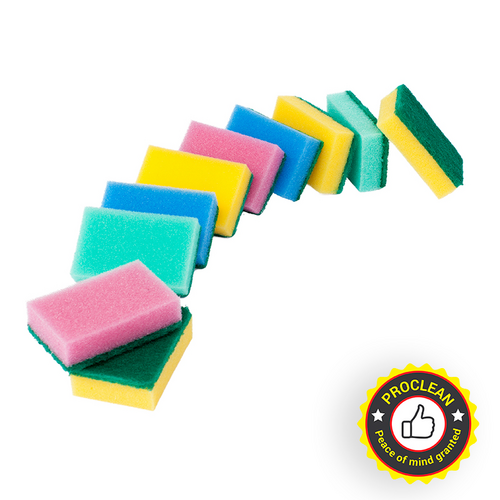 Colorful Sponge Scouring Pad  ( Big) 6pcs, 2 image