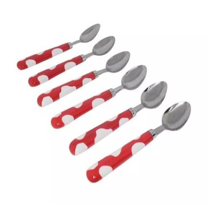 Plastic handle spoon
