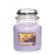 Yankee Candle Lemon Lavender Scented Candle Medium Jar 411 gm