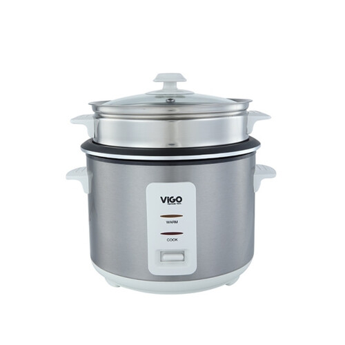 ViGo Rice Cooker- 1.8 L 40-07 Silver SS (Single Pot) | Kablewala Bangladesh