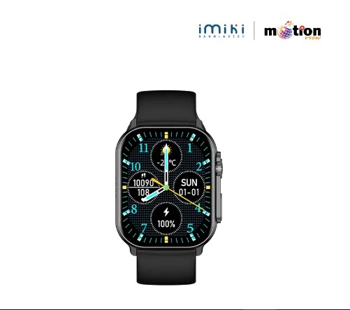 IMILAB Imiki SF1E Curved 2.01" AMOLED Calling Smart Watch - Black