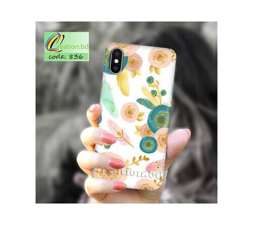 Silicon Floral Customized Mobile Back Cover
