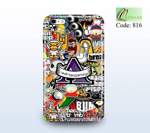 Customized mobile back cover -Multicolor
