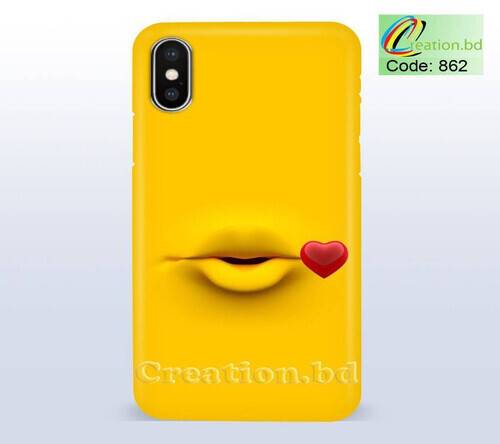 Flying Kiss Customized Mobile Back Cover