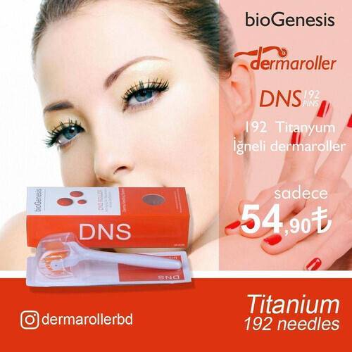 DNS Derma Roller 192 Needles For Acne Scars Skin, Hair Loss, Wrinkles, and Blackheads, 0.50mm (DNS-50), 2 image