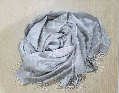 Beautiful Silk Fabric Scarf For Girls, 4 image