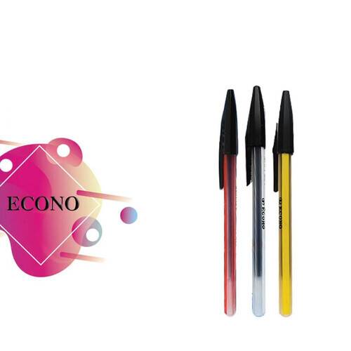 Econo ball pen Black- 10 pcs