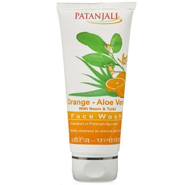Patanjali Orange - Aloe Vera with Neem Tulsi Face Wash