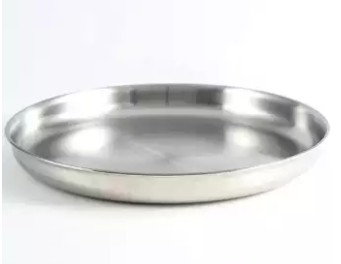 Stainless Steel Plate - 24cm - Silver