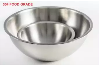 Stainless Steel Mixing Bowl - 19cm- Silver