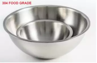 Stainless Steel Mixing Bowl - 21 cm- Silver
