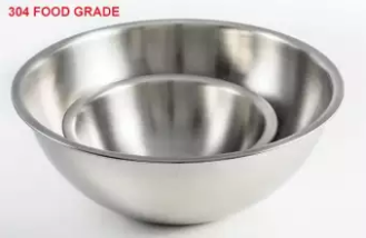 Stainless Steel Mixing Bowl - 18cm - Silver