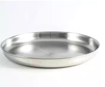 Stainless Steel Plate - 24cm - Silver