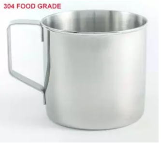 Stainless Steel Mug - 08 cm - 0.5 Ltr. Silver
