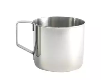 Stainless Steel Mug - 08 cm - 0.5 Ltr. Silver, 2 image
