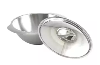 Stainless Steel Soup Bowl with SS Lid - 12cm - Silver, 2 image