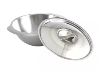 Stainless Steel Soup Bowl with SS Lid - 18cm - Silver, 3 image