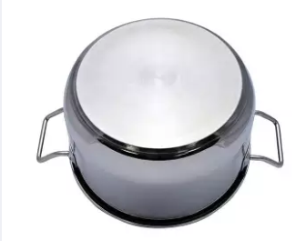 Stainless Steel Induction Sauce Pot with SS Lid and Handle - 26cm - Silver, 2 image