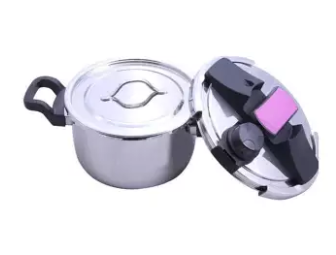 Stainless Steel Pressure Cooker - 7Ltr - Silver, 3 image