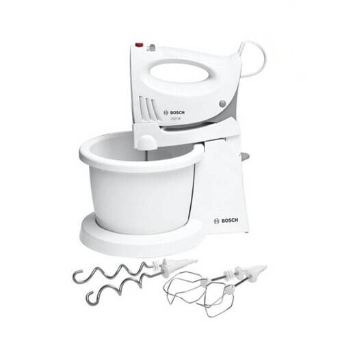 Bosch MFQ3555GB Hand Mixer with Bowl 350W - White