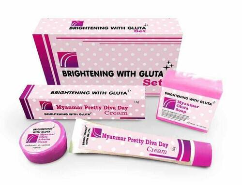 Brightening With Gulta set ( 1 soap, 1 day cream, 1 Night Cream)