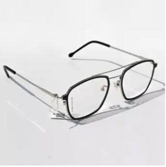 Silver Metal Body Stylish Glasses for Men