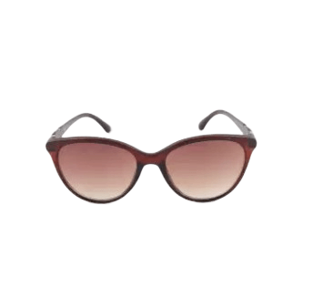 Brown Polycarbonate Sunglass For Women