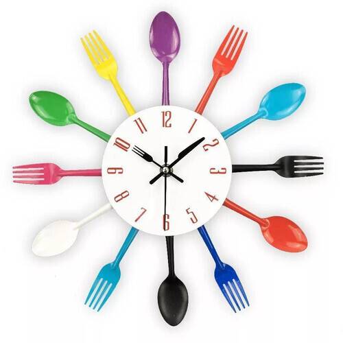Designer Spoon & Fork Wall Clock