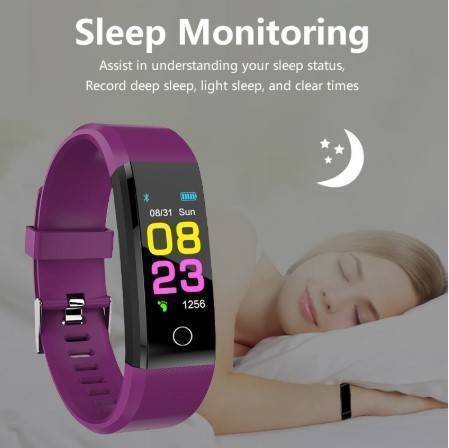 Smart Watch 115 Plus Fitness Tracker Blood Pressure Bluetooth Wristband Bracelet Heart Rate Monitor Smart Band, 4 image