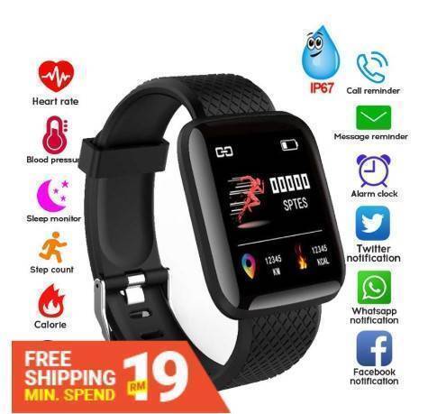 116 Plus Smart Watch Blood Pressure Heart Rate Monitor Waterproof Fitness Tracker Watch Smart Band, 2 image