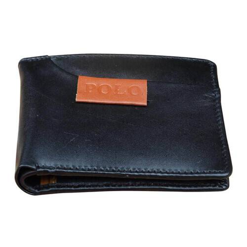 Men's Leather Wallet-Black