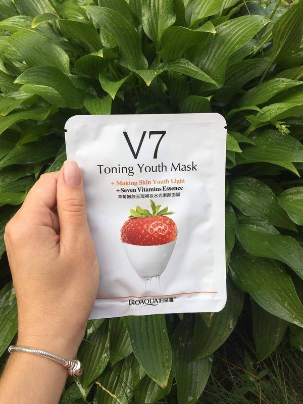 Bioaqua V7 Toning Youth Facial Fruit Mask, 2 image