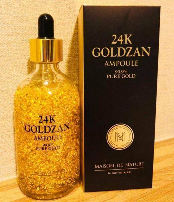 24K Goldzan Ampoule 99.9 Pure Gold Serum 100ml, 2 image