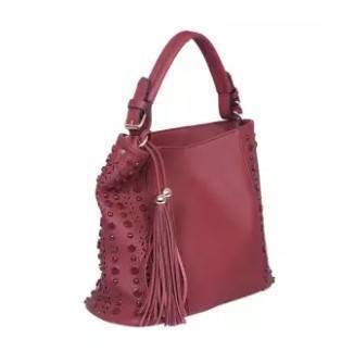 Maroon PU Leather Hand Bag For Women