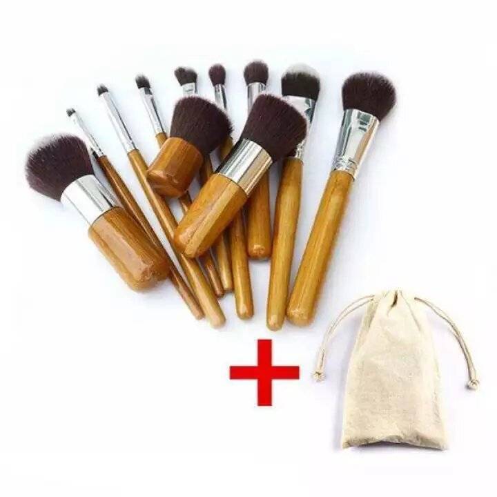 Bamboo Makeup Brush Set 11pcs, 3 image