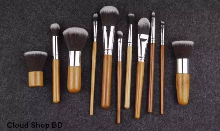 Bamboo Makeup Brush Set 11pcs