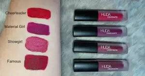 Huda beauty Mini Liquid Matte Lipstick Red edition - 4 pecs lippi set, 2 image